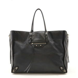 Balenciaga Paper A4 Shoulder Bag Black